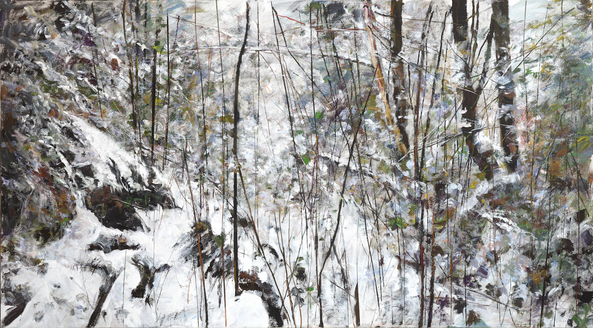 Gordon Appelbe Smith, Winter Forest M, acrylic on canvas, 2004