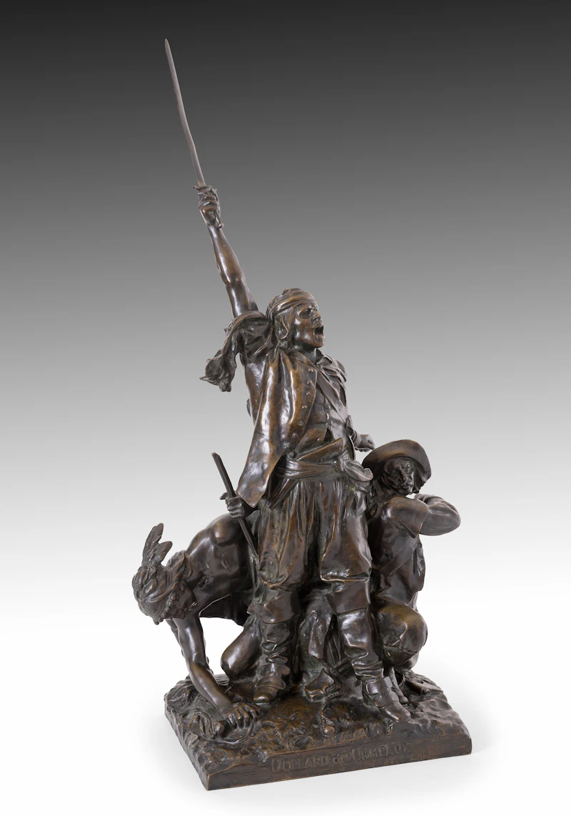 Louis-Philippe Hébert, Dollard des Ormeaux, bronze, 1916 - view 2