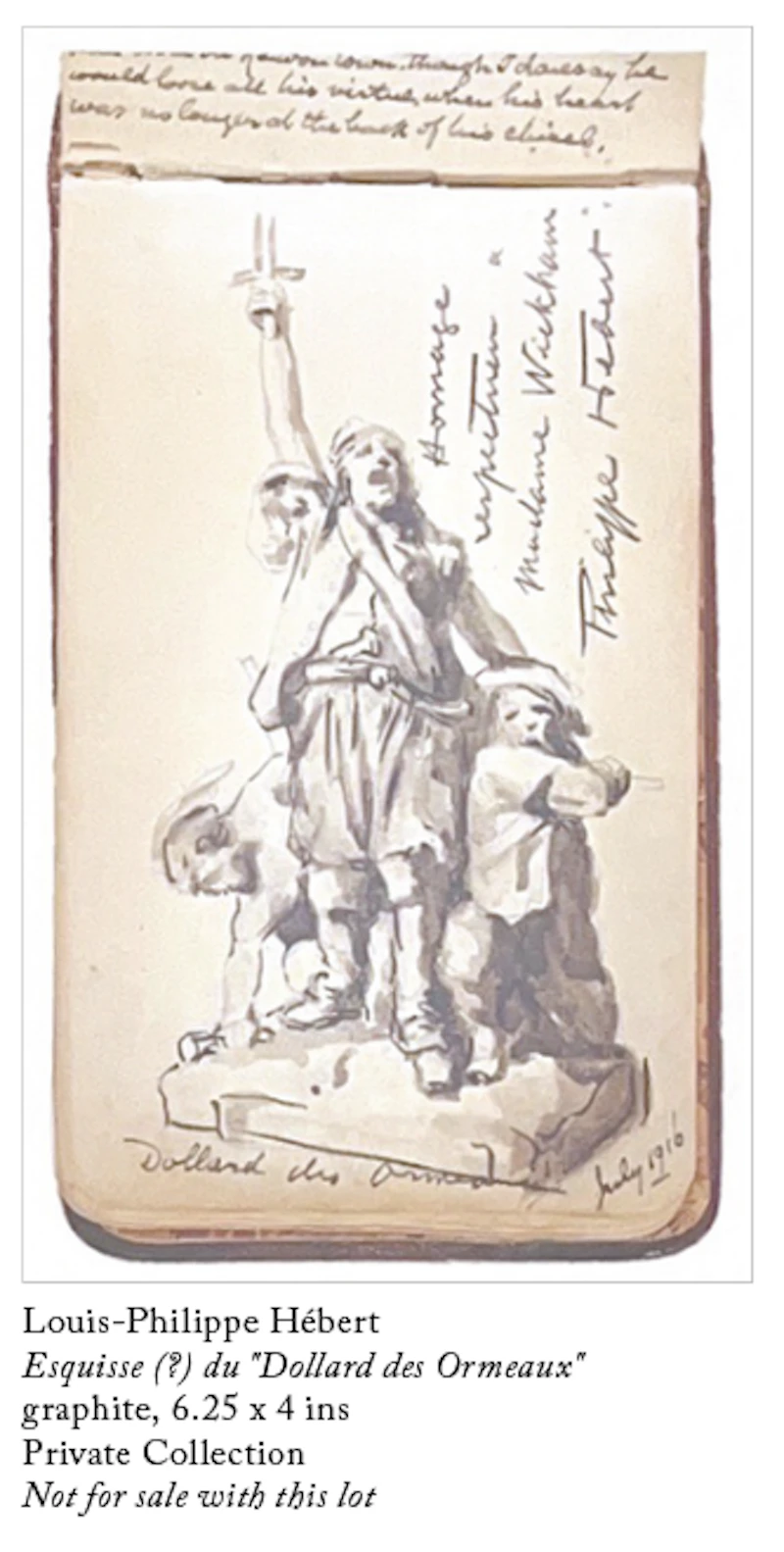 Louis-Philippe Hébert, Dollard des Ormeaux, bronze, 1916 - view 4
