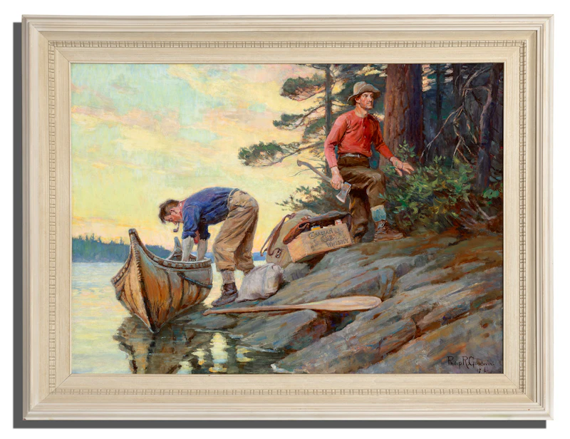 Philip Russell Goodwin, Camping – Canadian Club, oil on canvas, 1916 - view 2