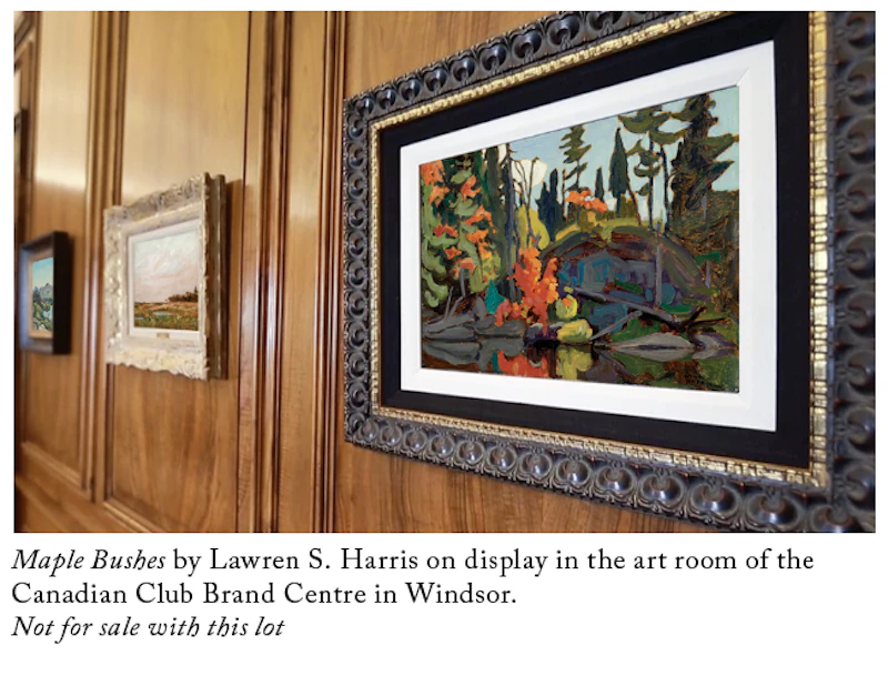 Lawren Stewart Harris, Maple Bushes, oil on panel, circa 1920 - view 5