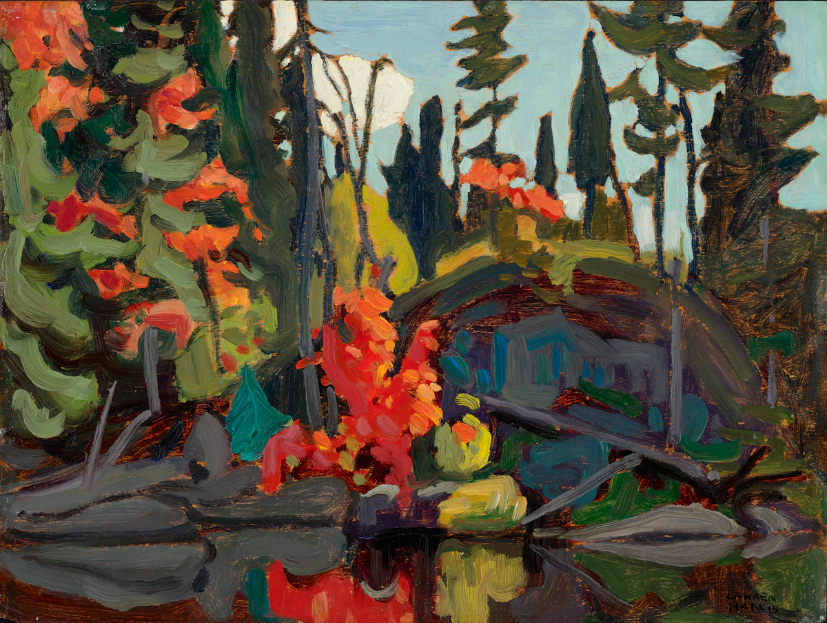 Lawren Stewart Harris, Maple Bushes, oil on panel, circa 1920