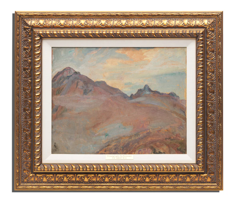 Frederick Horsman Varley, Evening Light, The Kootenays, oil on panel - view 2