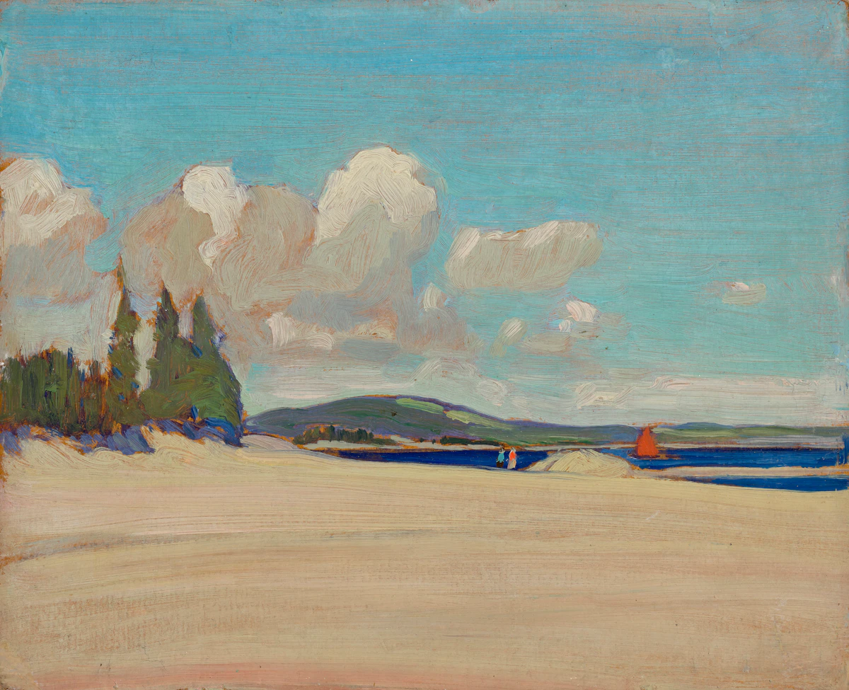 James Edward Hervey MacDonald, Petite Rivière, N.S., oil on board, 1922
