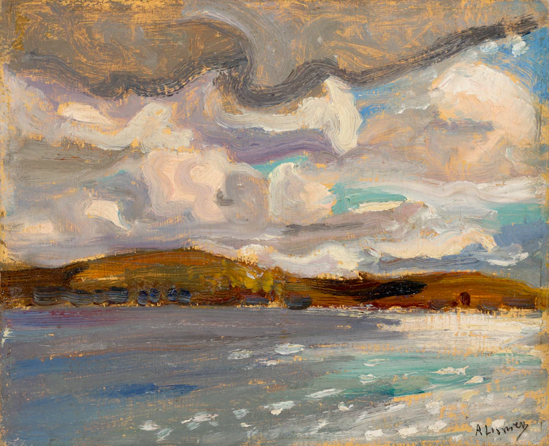 Arthur Lismer, Shoreline, Georgian Bay, oil on board