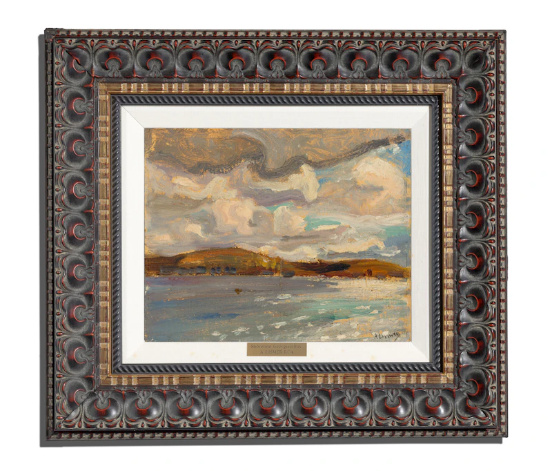 Arthur Lismer, Shoreline, Georgian Bay, oil on board, 1928 - view 2