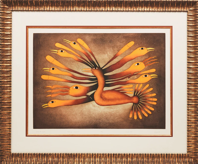 Kenojuak Ashevak, Into the Light, colour etching and aquatint - view 2