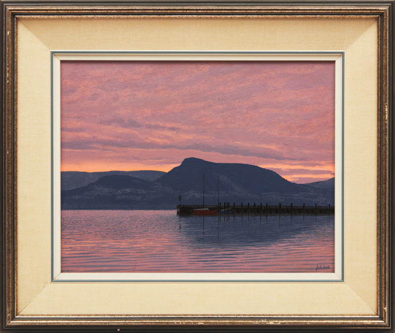 Jack Davis, Naramata Sunset, acrylic on canvas board - view 2