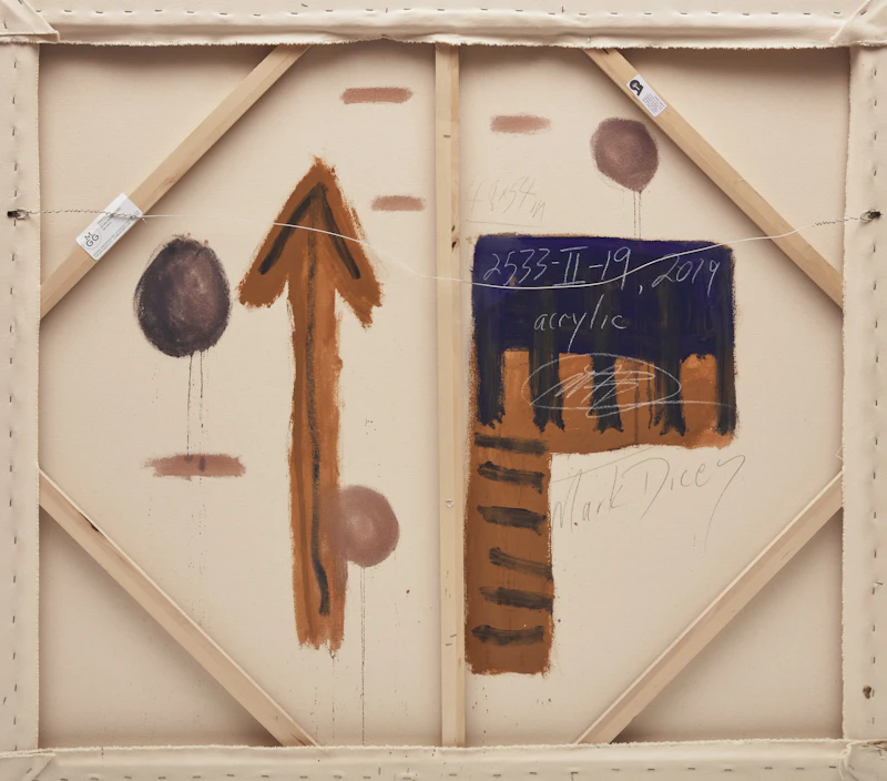 Mark Dicey, 2533-II-19, acrylic on canvas, 2019 - view 2