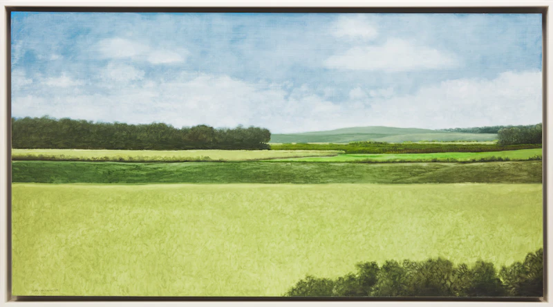 Robert Marchessault, Horizontal Landscape, oil on board, 1989 - view 2