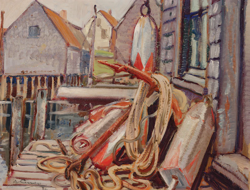 Arthur Lismer, Seal Cove, Grand Manan, N.B., oil on board