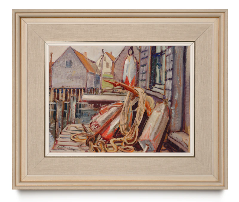 Arthur Lismer, Seal Cove, Grand Manan, N.B., oil on board, circa 1930 - view 2