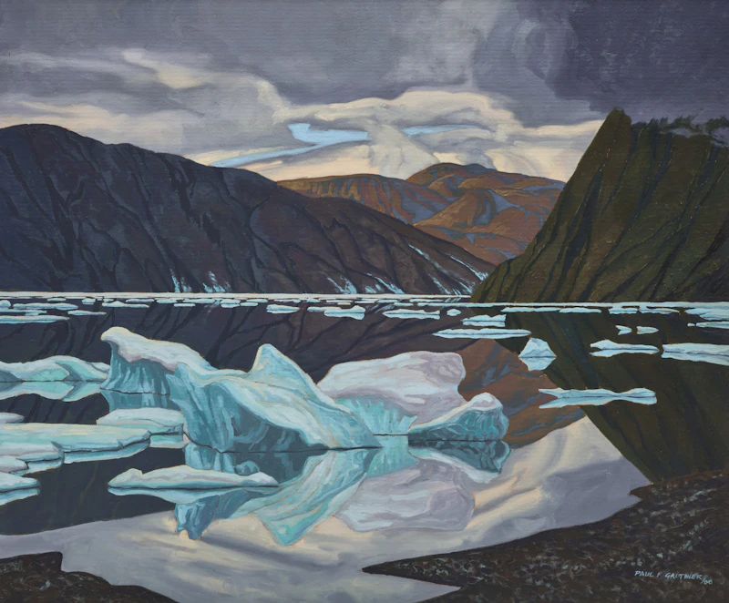 Paul Gauthier, Lindstrom Peninsula, Grise Fiord, oil on board