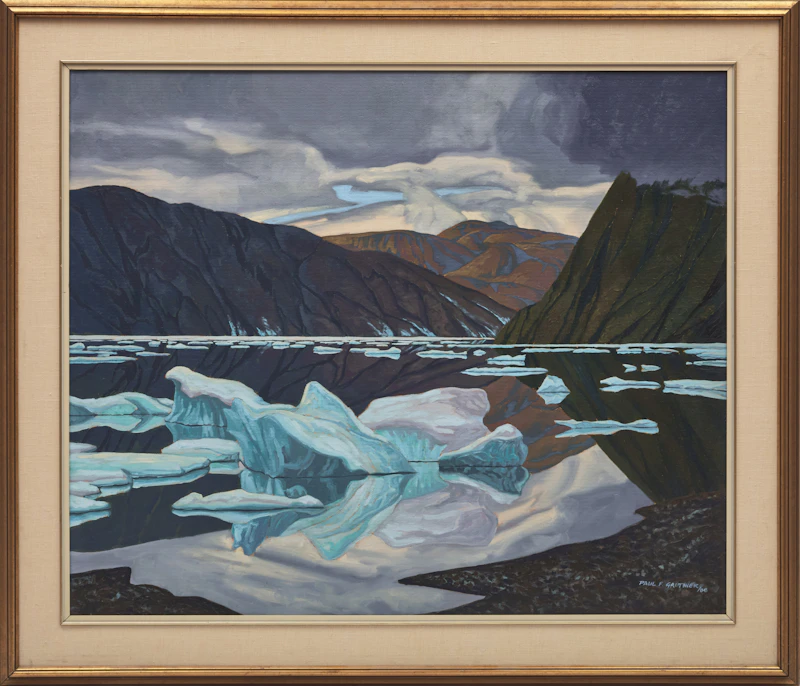 Paul Gauthier, Lindstrom Peninsula, Grise Fiord, oil on board, 1988 - view 2