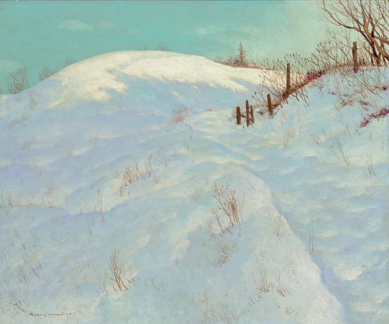 Frank Hans Johnston, The Golden Dome, oil on board