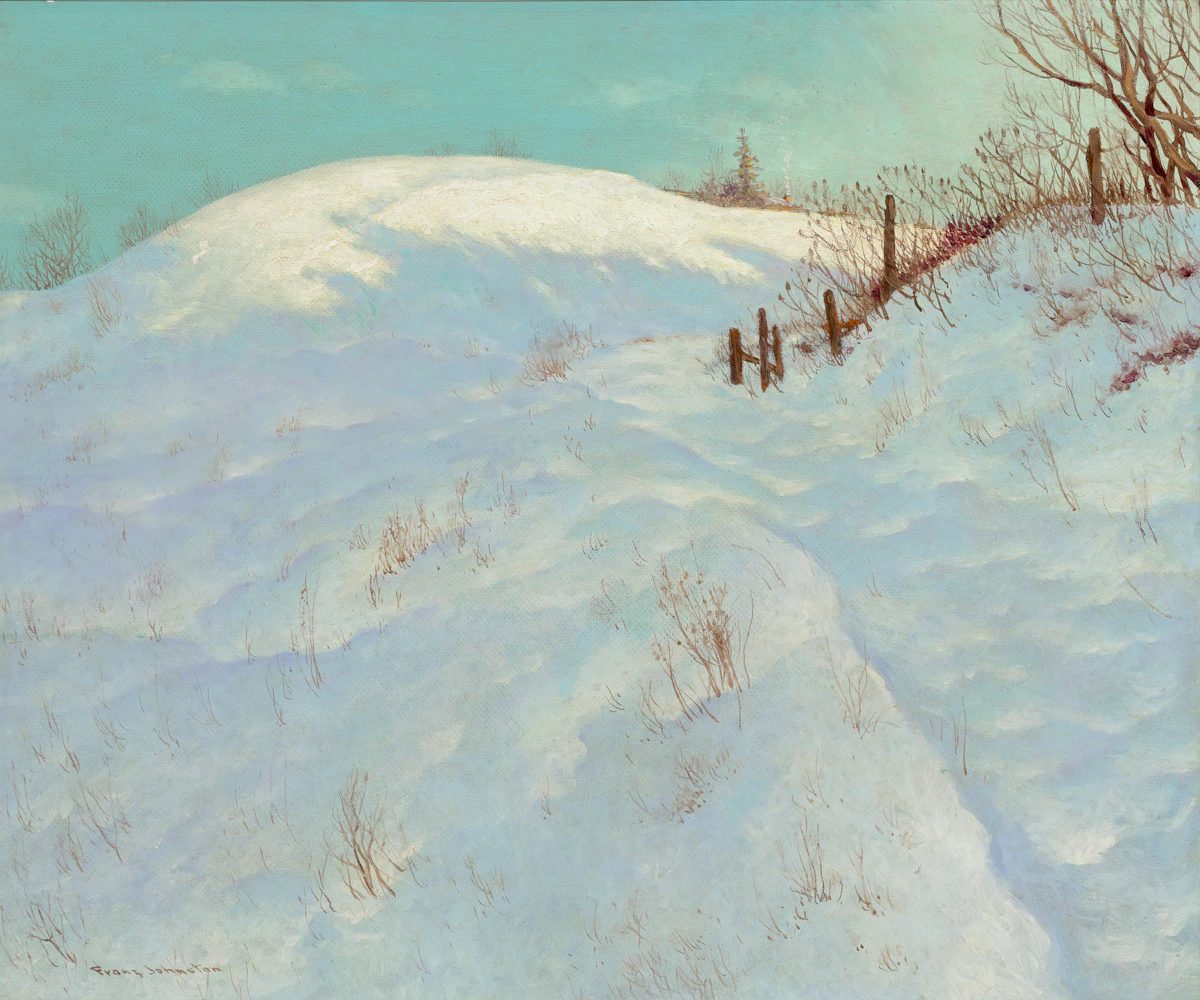 Frank Hans Johnston, The Golden Dome, oil on board