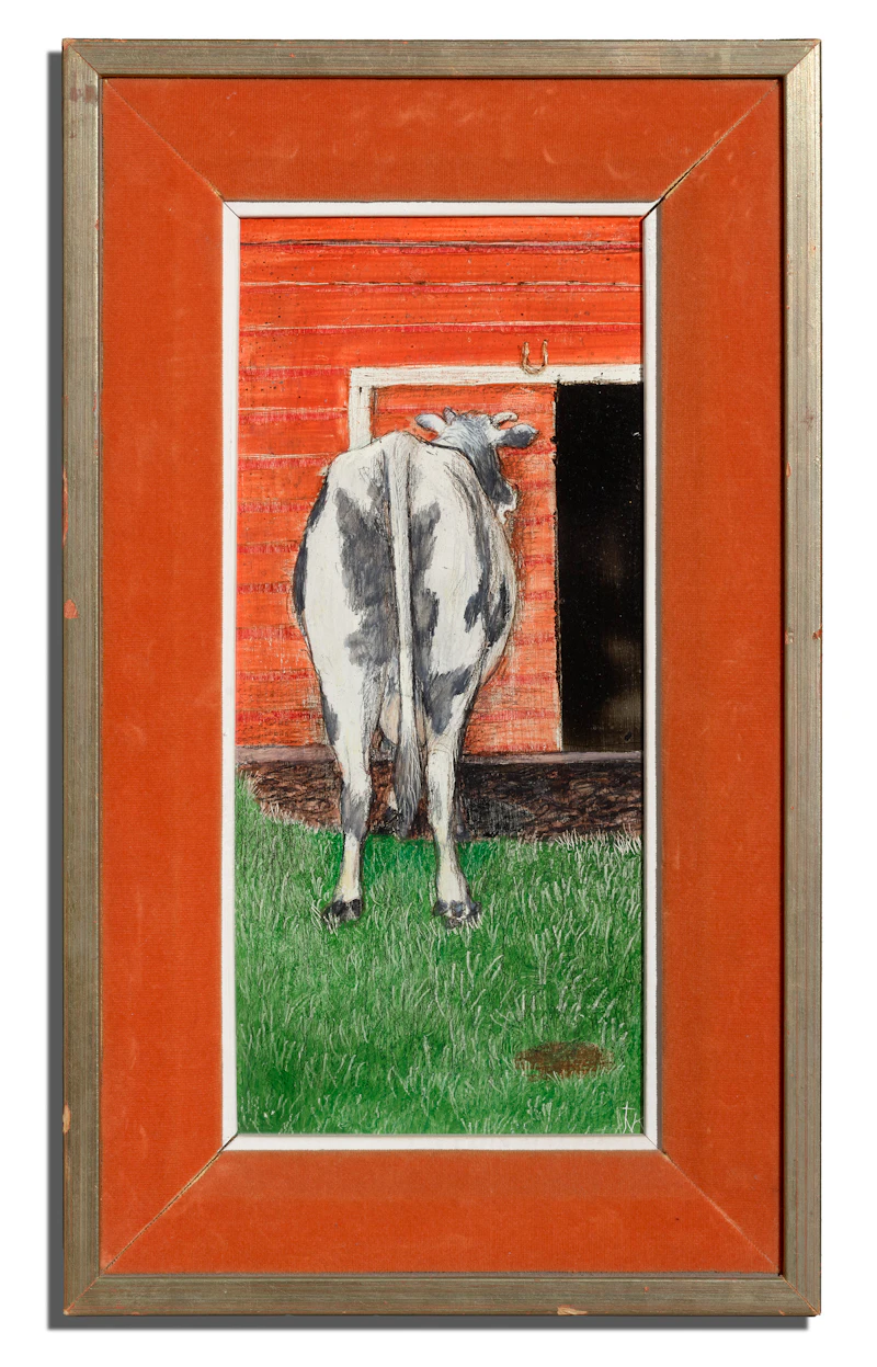 William Kurelek, Barbara Bawling for her Baby, mixed media on board, circa 1974 - view 2