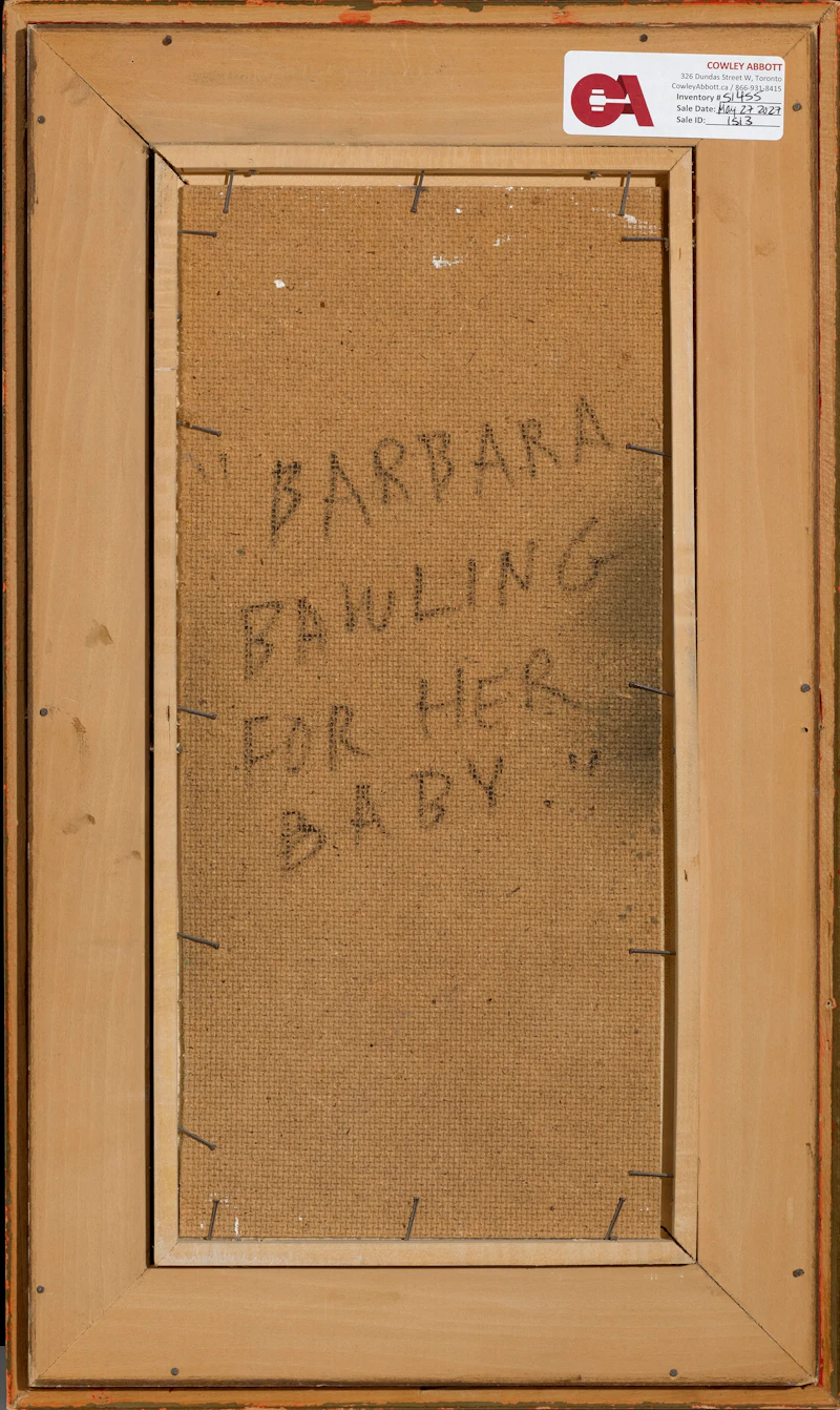 William Kurelek, Barbara Bawling for her Baby, mixed media on board, circa 1974 - view 3