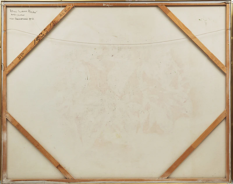 Allan Lorne Hecker, Deconstructed Grid, acrylic and latex on canvas - view 3
