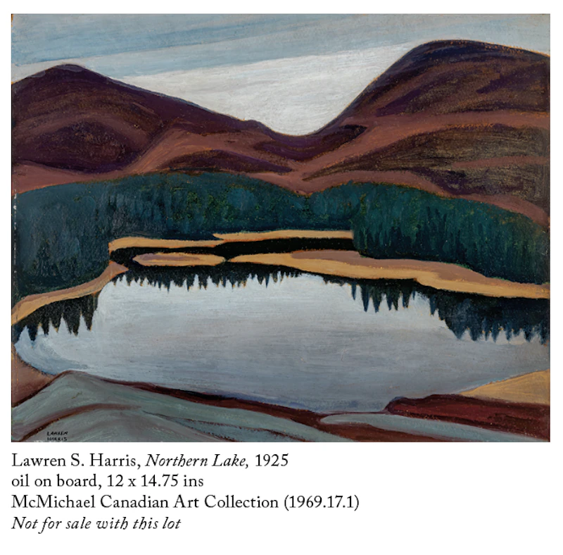Lawren Stewart Harris, Above Coldwell Bay, North Shore, Lake Superior (Lake Superior Sketch XV), oil on beaverboard, 1925 - view 6