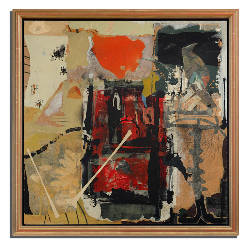 Harold Barling Town, Garden for Sotatso, oil and collage on composition board, 1957 - view 2