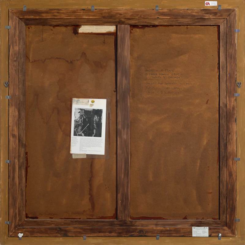 Harold Barling Town, Garden for Sotatso, oil and collage on composition board, 1957 - view 3