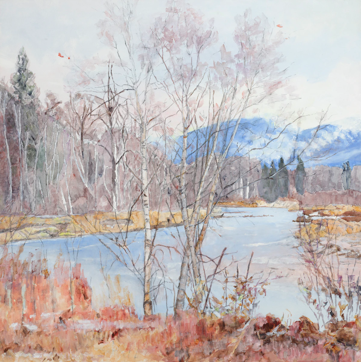 Dorothy Elsie Knowles, Drifting Clouds (AC-4-96), acrylic on canvas, 1996