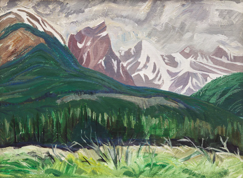 Doris Jean McCarthy, Mountain Landscape, 1977, oil on board