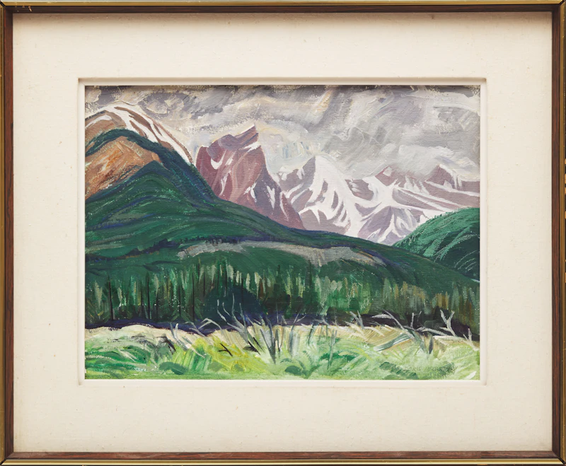 Doris Jean McCarthy, Mountain Landscape, 1977, oil on board - view 2