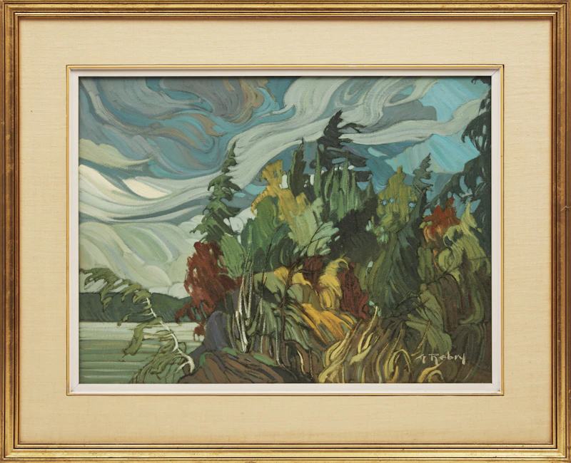Gaston Rebry, Cloudy Day, oil on canvas, 1987 - view 2