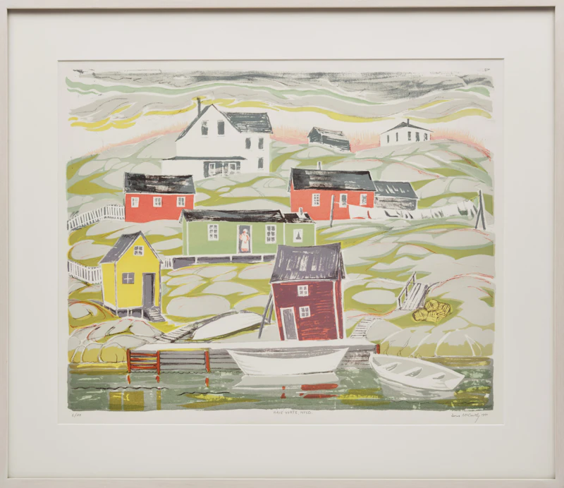 Doris Jean McCarthy, Baie Verte, Newfoundland, colour lithograph, 1991 - view 2