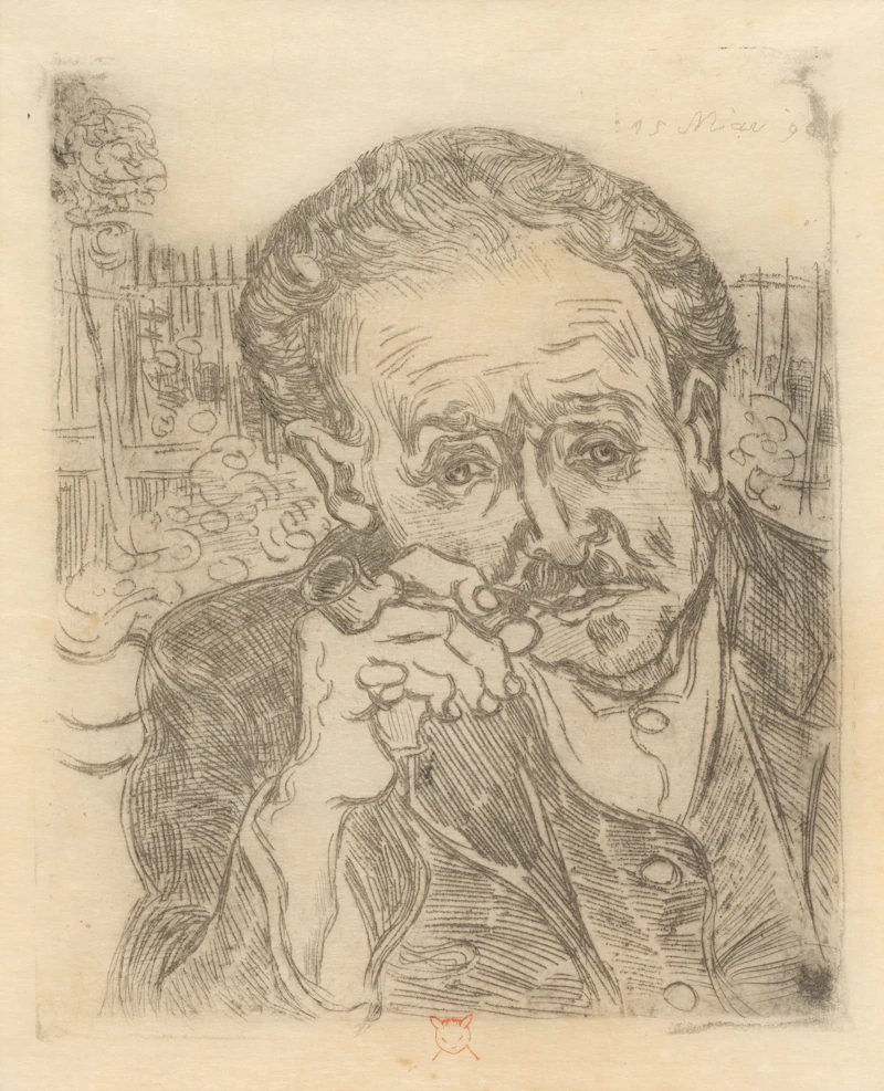 Homme à la Pipe: Portrait du Docteur Gachet by Vincent van Gogh