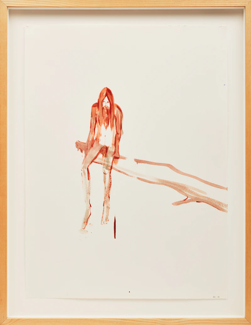 Kim Dorland, Study for Morning Swim, oil on paper, 2010 - view 2